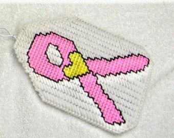 Breast Cancer Flyswatter Cover Plastic Canvas Pattern