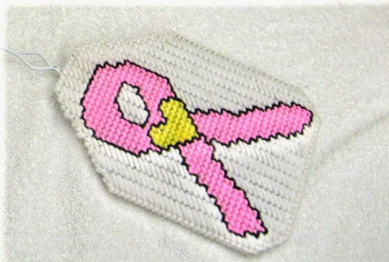 Breast Cancer Flyswatter Cover Plastic Canvas Pattern - Etsy
