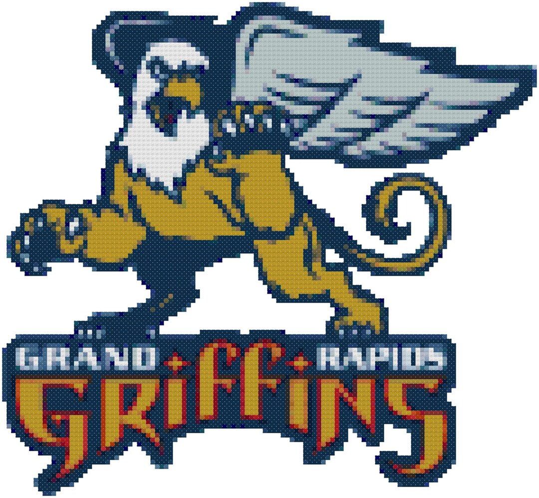 AHL Grand Rapids Griffin Logo Cross Stitch Pattern - Etsy