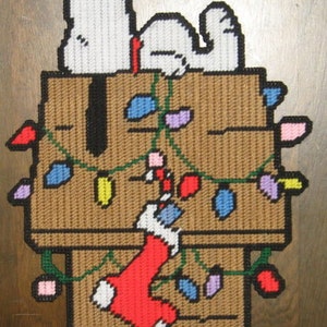 Christmas Snoopy Plastic Canvas Pattern