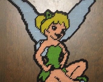 Sitting Tinkerbell Plastic Canvas Pattern