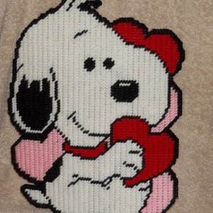 Baby Snoopy's Valentine Plastic Cavas Pattern