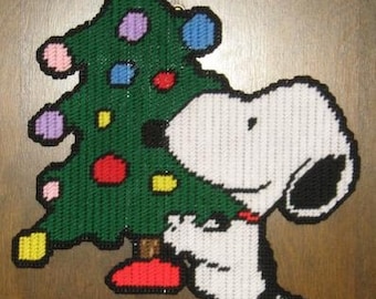 Decorating Snoopy Plastic Canvas Pattern
