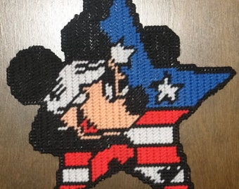 Mickey Mouse Plastic Canvas Pattern