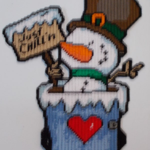 Plastic Canvas Snowman Pattern Etsy