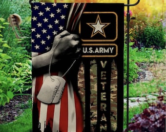 US Army Veteran Flag: American Outdoor Home Decor