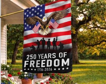 Patriotic Eagle Betsy Ross 250 Flag for 250 Years