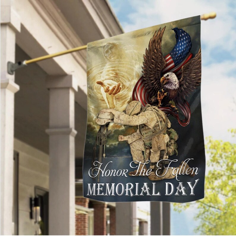 Memorial Day Honor the Fallen Flag, American Patriotic Flag - Etsy
