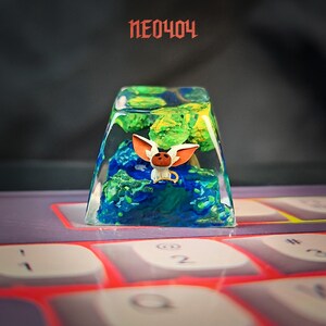 Mo.mo Artisan Keycap - Resin Keycap - Anime Keycap - Handmade Keycap - Boyfriend Gifts - Anime Inspired Gift - Cute Gaming Keycap
