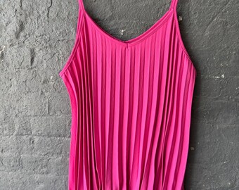 Pleated Dress for Women | Summer Dress | Sleeveless Dress | Flowy Tunic Dress | Casual Loose Dress  Women Clothing Ladies top One Size 16-22