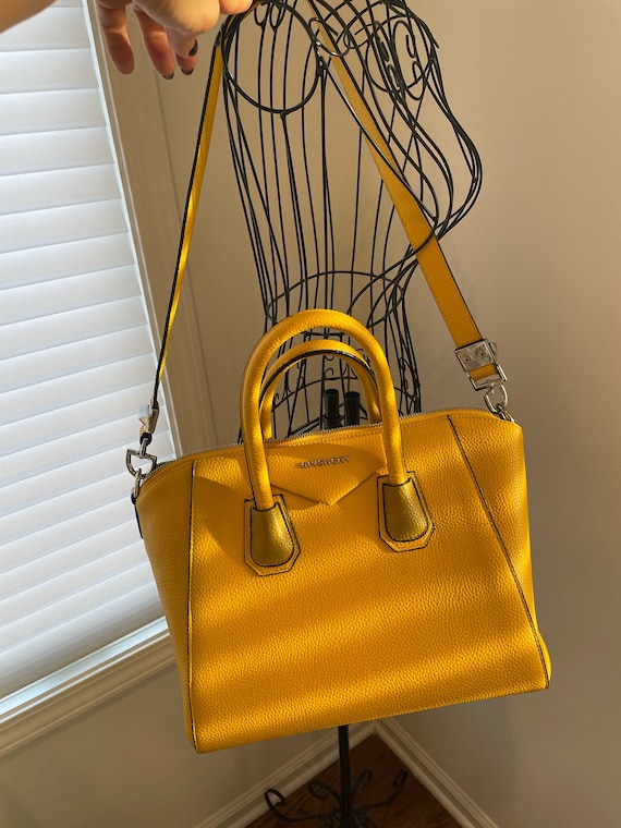 Vintage yellow Givenchy vegan leather bag