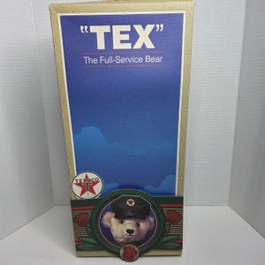 Vintage Texaco Tex The Full Service Bear Plush Collectible