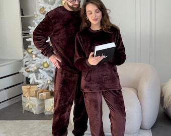 レディース ベルソフト パジャマセット、心地よいフリース ラウンジセット、袖口付きスリープウェア