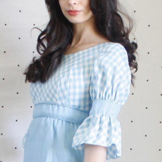 Late 50s/ 60s Empire Waist Picnic Dress! - image 3