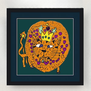 Mad Cat - LIMITED EDITION PRINT/ frame not included