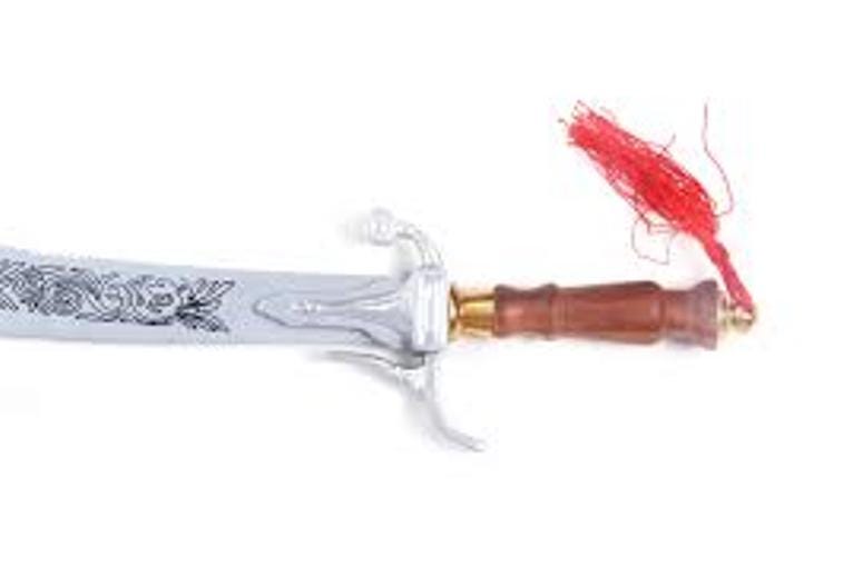 シミター トライバル ベリーダンス 初心者用剣 シルバーブレード 木製