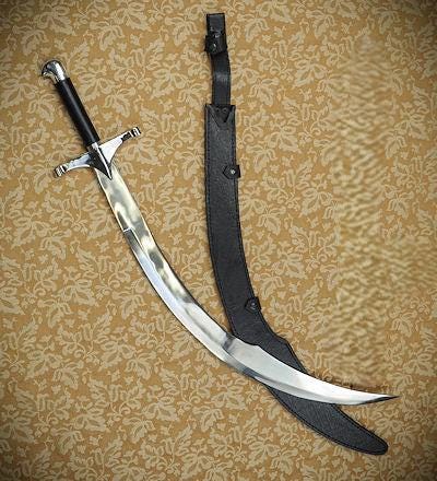 シミター トライバル ベリーダンス バラダイ ソード シルバーブレード