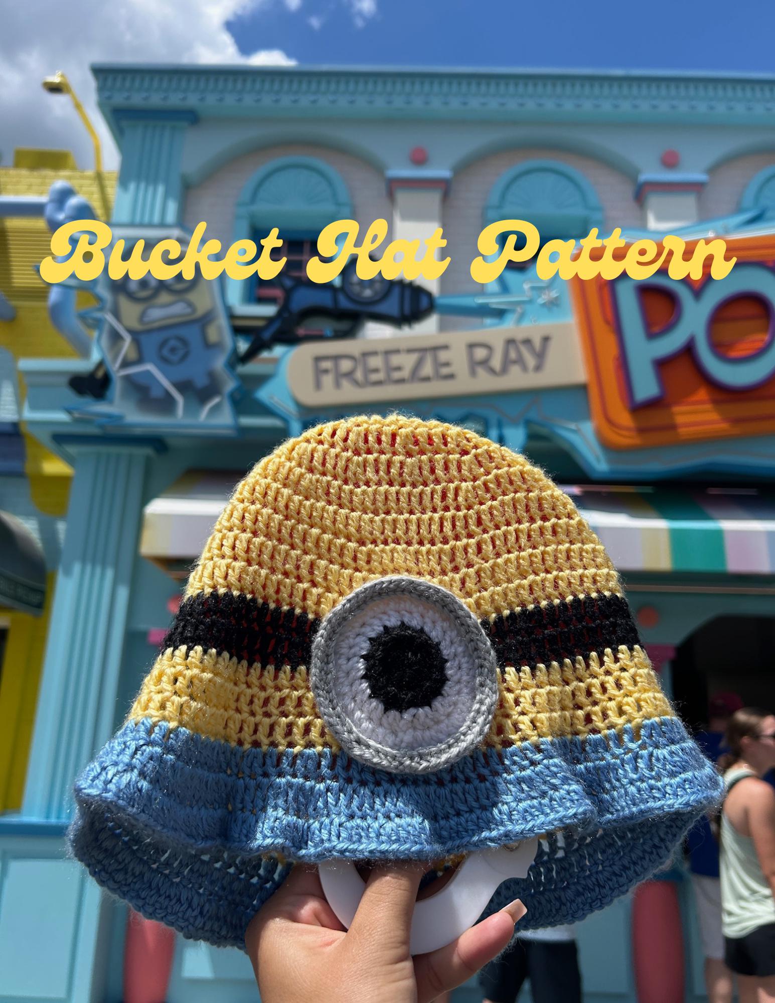 Yellow Character Bucket Hat Pattern