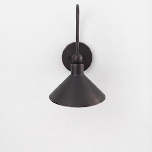 Antik kopparfärgad vägglampa | Minimalistisk industriell halllampa