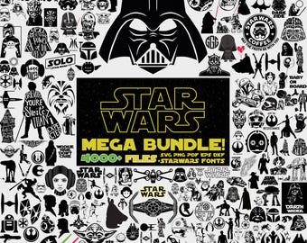 Star Wars SVG Mega Bundle, 4000+ Designs (Digitaler Download)