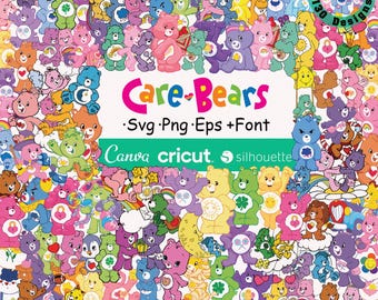 Care Bears SVG : Belly Badges Layered Svg Png