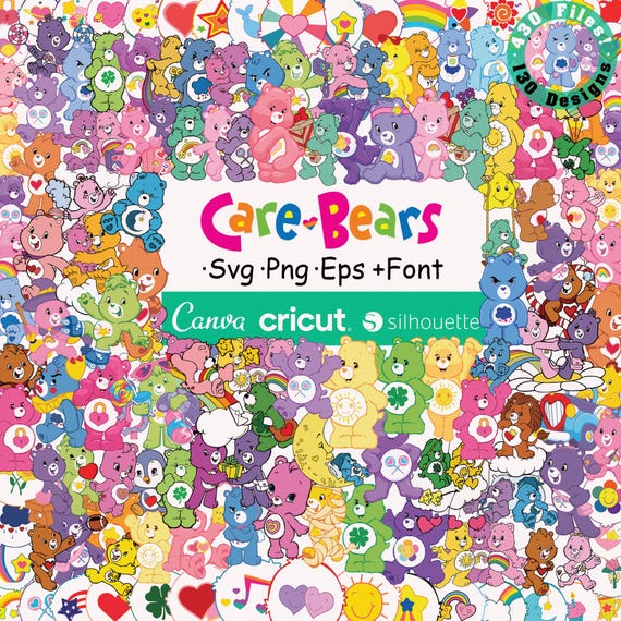 Care Bears SVG : Belly Badges Layered Svg Png
