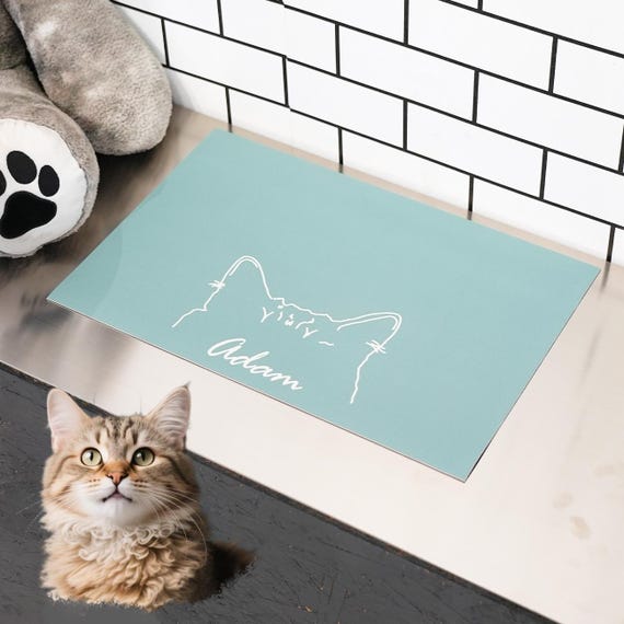 Custom Pet Portrait Placemats,Custom Dog Cat Placemats,Pet Feeding Mats, Non-Slip Dog Food Mat,Personal Pet Birthday Gift,Gift for Dog Owner
