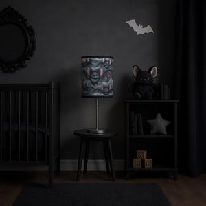 Whimsical Bat Lamp, Perfect for Halloween Decor, Nursery Lighting, Kid&#39;s Room, Bat-Themed Gifts, Fun Nightlight