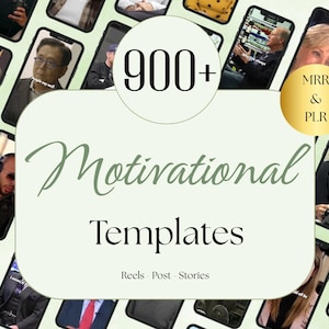 900+ Viral Motivational Videos Bundle | Instagram Reels, TikTok & YouTube Shorts | PLR+MRR Digital Content | Ready-to-Post Social Media Pack