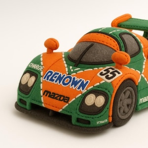 Mazda 787B Plush Poster – Iconic Le Mans Racecar Wall Art for Kids & Car Lovers
