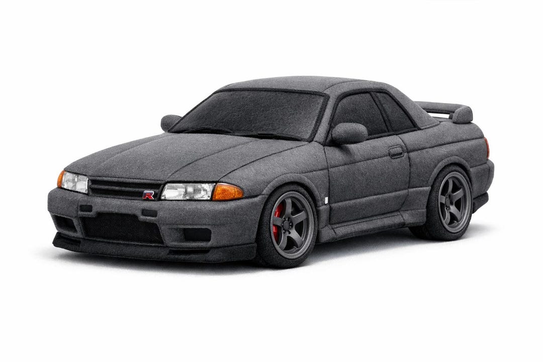 Nissan Skyline GT-R R32 Plush Poster | Cute 3D Felt JDM Car Wall Art ...