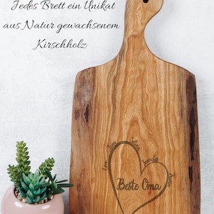 Holzbrett Gravur Herz „Beste Oma“ / „Bester Opa“ – Enkel-Namen personalisiert – Geschenk Weihnachten Großeltern Geschenk Geburtstag Oma Opa