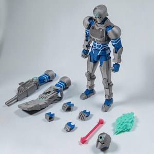 Robot invencible impreso en 3D, Tech Jacker Invincible Mark Dummy13 T13, robot articulado con capacidad de cambio de forma, figura de acción invencible.