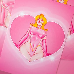 Princess Peach Print NSFW 5x7