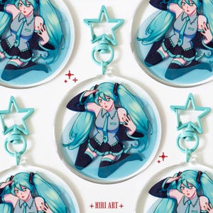 Llaveros acrílicos de Vocaloid Hatsune Miku