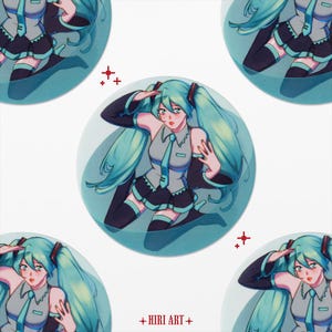 Vocaloid Hatsune Miku Transparent Sticker