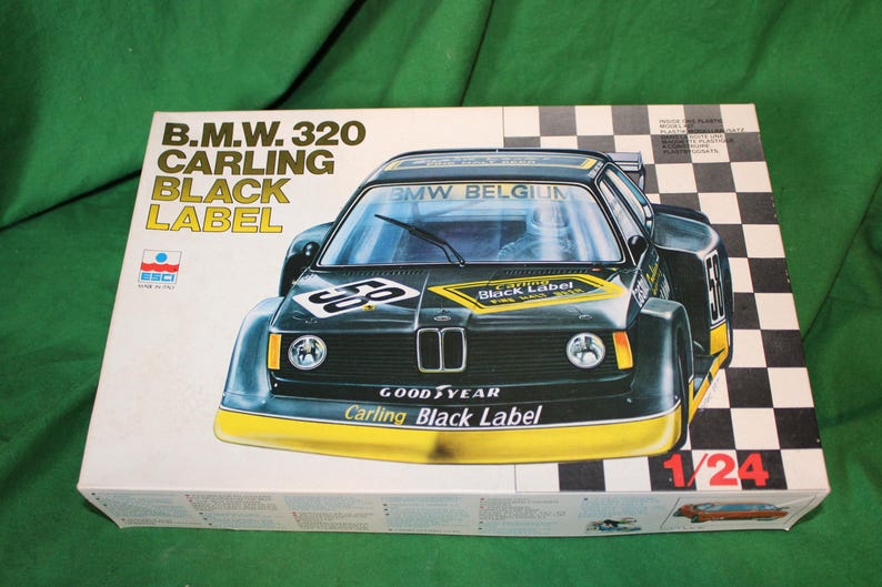 Black Label Racing Vintage ESCI BMW 320 CARLING Black Label Racing Model Kit 1/24 #3005 - Etsy
