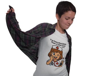 Grappig T-shirt met lange mouwen voor verpleegster, cadeau voor verpleegkundigen, shirt medische humor, kleding gezondheidswerker, vrijetijdskleding, cadeau verpleegschool, cadeau voor haar
