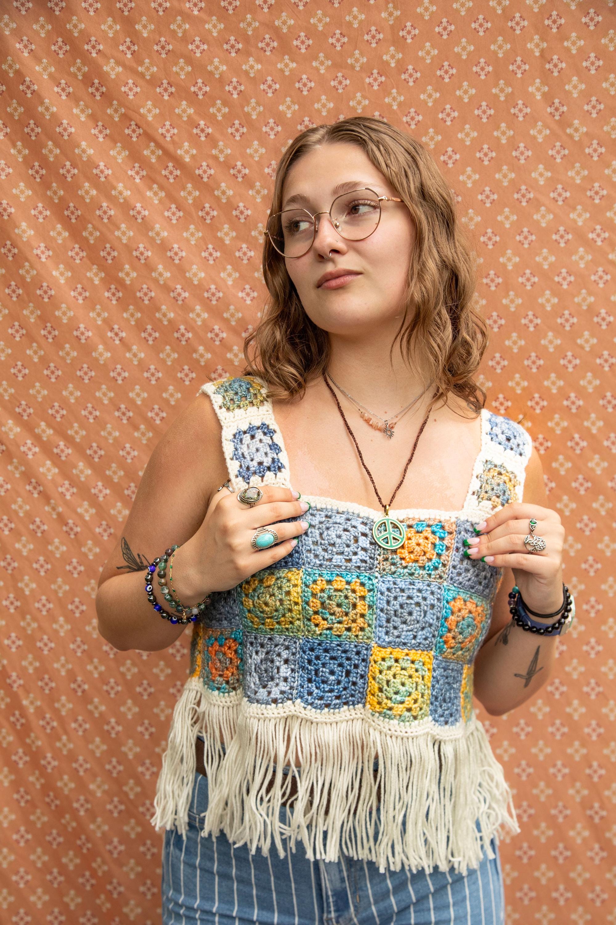 トップス 70s fringe punch 70s Fringe Shirt - Etsy