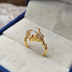Elegant Moissanite Ring, 925 Solid Sterling Silver Engagement Ring, Promise Ring, Wedding Ring, Perfect Gift for her