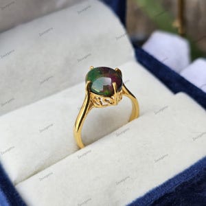 Natural Black Opal Ring, 925 Solid Sterling Silver Handmade Ring, Promise Ring, Fire Opal Gemstone, October Birthstone Jewelery