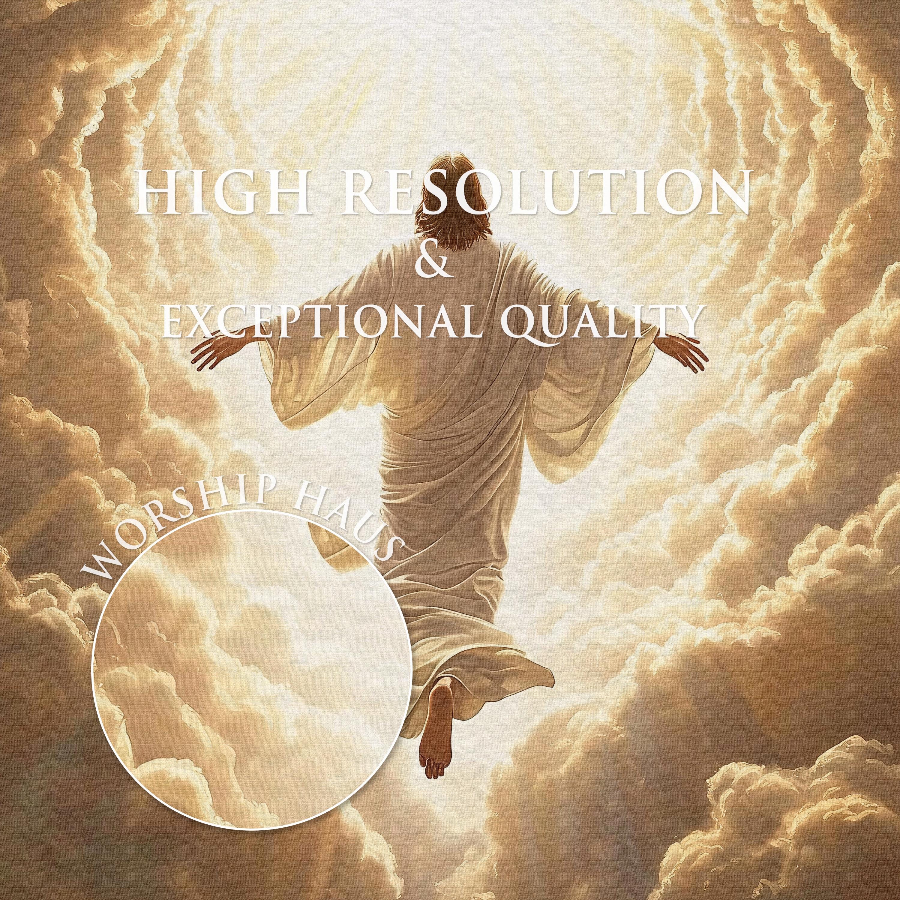 彼は雲に乗って来る キリスト教の壁アート キリストの再臨のシーン 宗教ポスター LDS 聖書の一節 印刷可能なアート デジタルダウンロード 202 -  Etsy 日本, image size:3000x3000