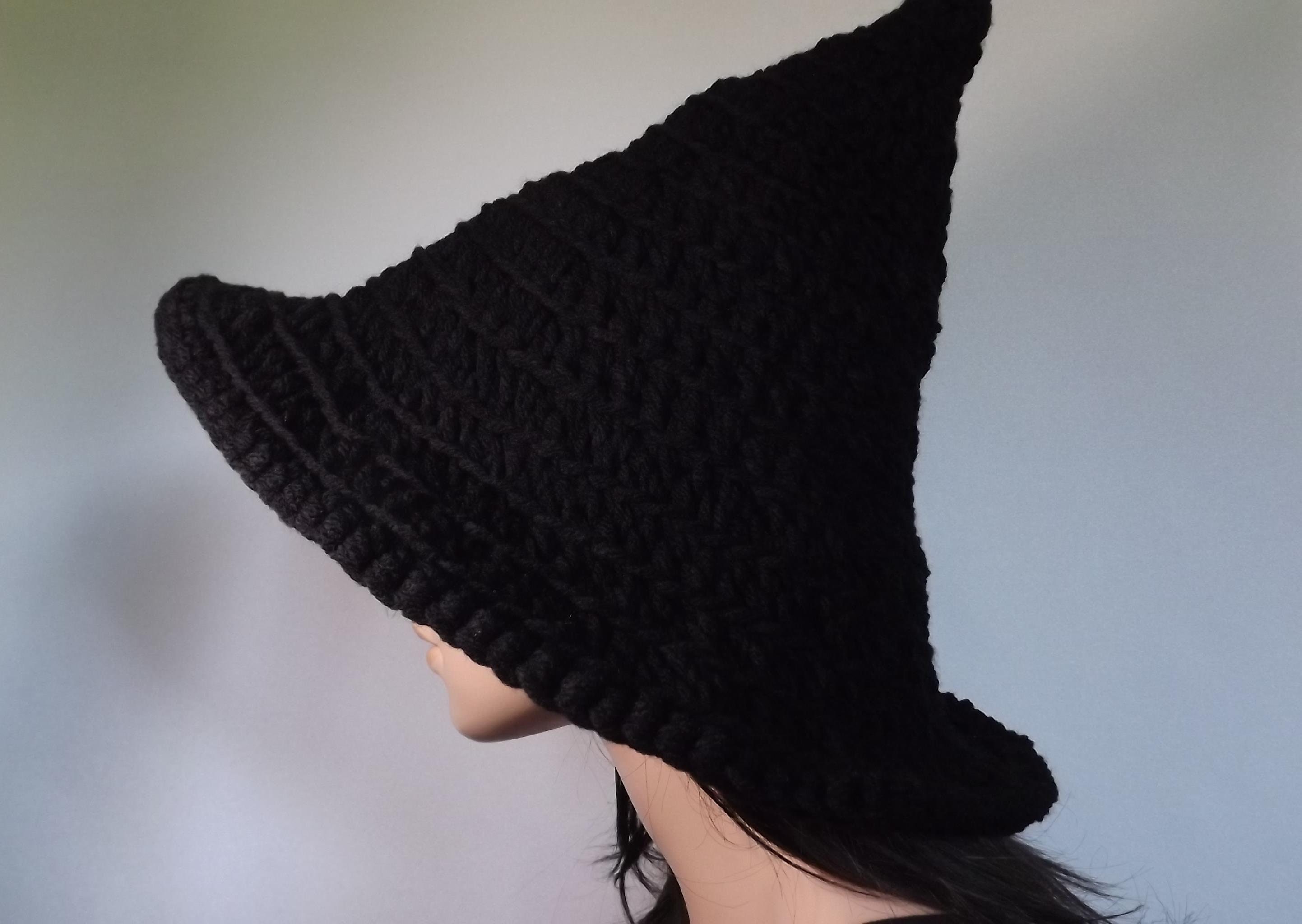 Modern Witch Hat Crochet The Craft Keeper Short Cone Witch Etsy
