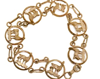 Vintage Llama Sterling Silver Bracelet: Collectible 925 Silver