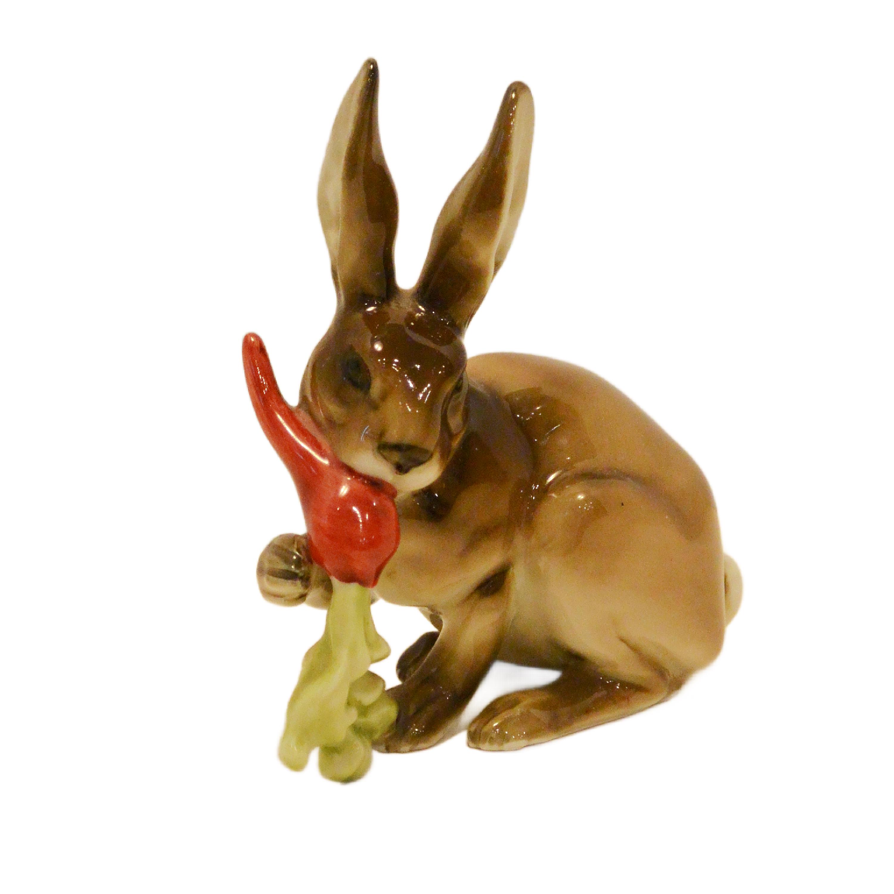 【新品】【ドイツ製】 HUTSCHENREUTHER Easter Rabbit Hutschenreuther Rabbit Figurine - Etsy