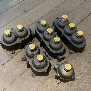 Industrielle Retro Messing Kippschalter | Loft Style Lichtschalter