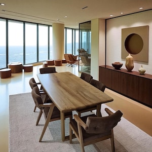 Handmade Wooden Table for Home, Kitchen, or Restaurant, Wooden Breakfast Table,Narrow,