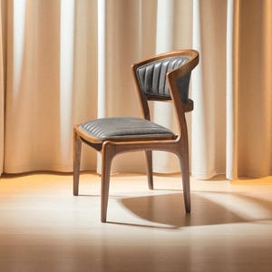 Minimalist Solid Wood Chair – Natural Wood Seating for Cafe, Restaurant, Hotel & Home – Handmade, Durable, Modern Look