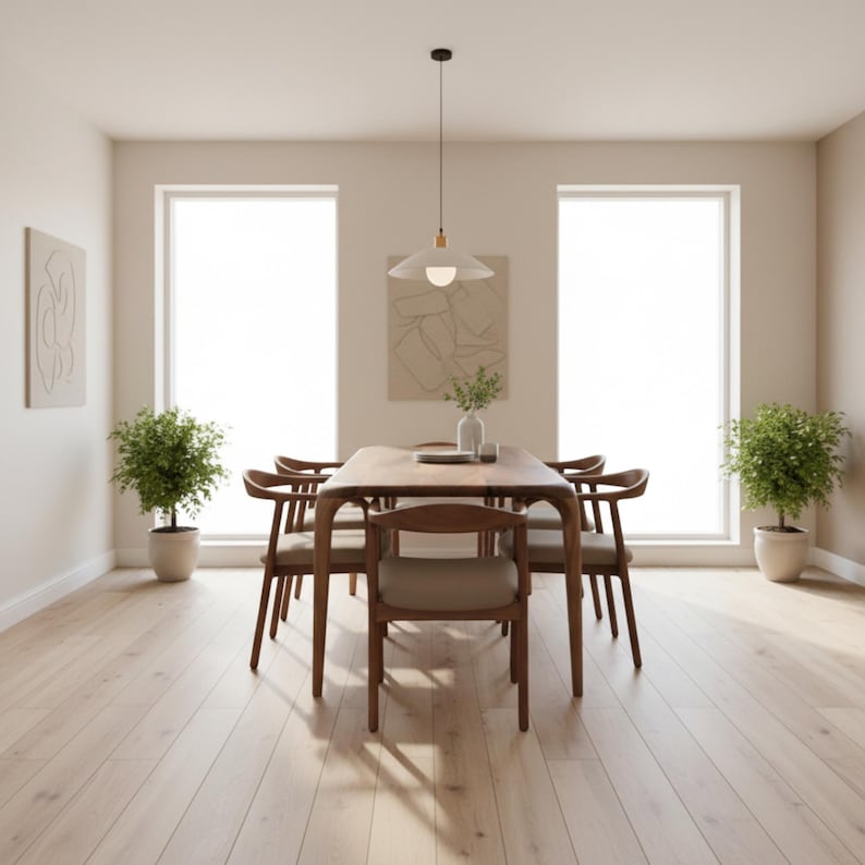 Walnut Table, Living Room Tables, Modern Dining Table, Wooden Kitchen Furniture image 4