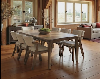 Solid Walnut, Wooden, Living Room Table, Dining Table, Wood Furniture